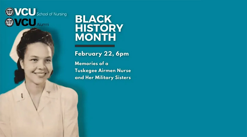 Photo of Louise Winters and BHM Lecture 2023: “Memories of a Tuskegee Airmen Nurse and Her Military Sisters”
