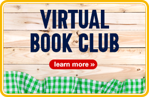 Virtual Book Club on a picnic table-style background